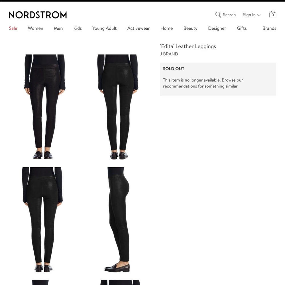 J Brand Edita black leather leggings XS - Picture 5 of 10